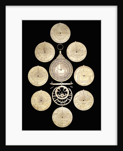 Astrolabe: dismounted reverse by Muhammad ibn Ahmad al-Battuti