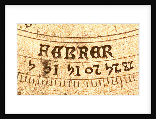 Astrolabe: detail of mater, 'febrer' by unknown