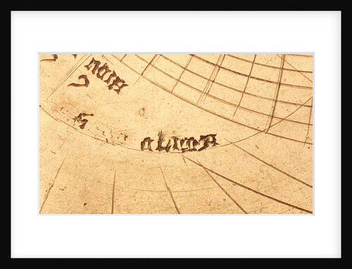 Astrolabe: detail of plate, 'clima' by unknown