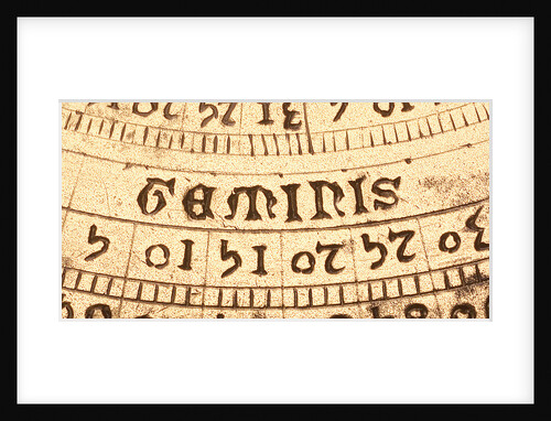 Astrolabe: detail of mater, 'geminis' by unknown