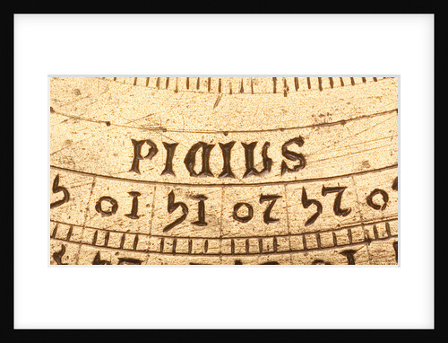Astrolabe: detail of mater, 'pilis' by unknown