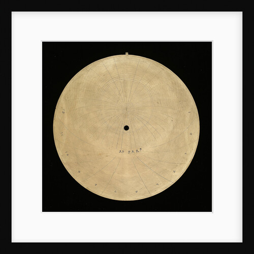 Astrolabe: latitude plate by Unknown