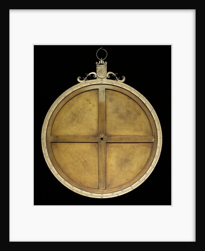 Astrolabe: detail inside mater showing contruction by unknown