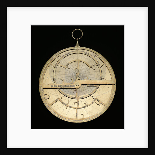Astrolabe: mounted obverse by unknown