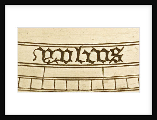 Astrolabe: detail of word 'yulius' by unknown