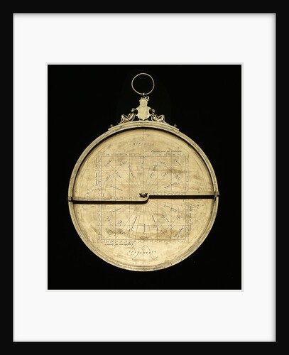 Astrolabe: mounted obverse without rete by Adrian Descroli