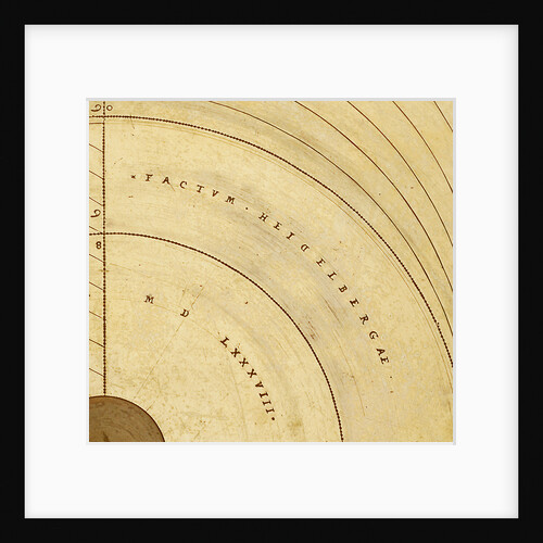 Astrolabe: detail of signature by Heidelberg School