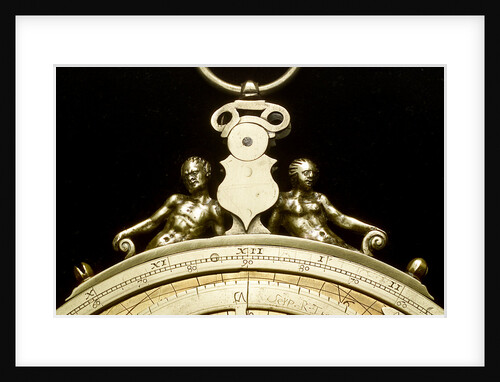 Astrolabe: detail of throne by Ferdinand Arscenius