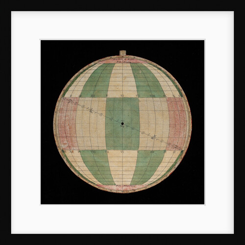 Astrolabe: plate with rojas projection by Nicolas Bion