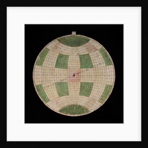 Astrolabe: plate with dela hire projection by Nicolas Bion