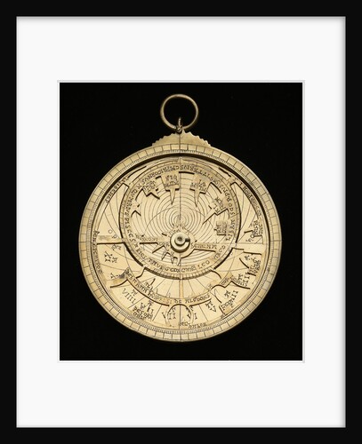 Astrolabe: mounted obverse by unknown