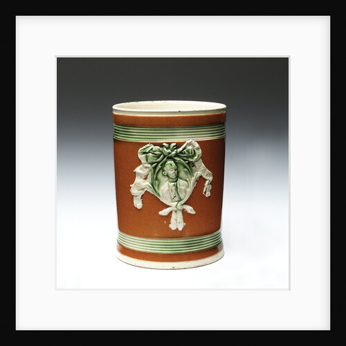 Mug with a portrait of Admiral Sir George Brydges Rodney (1719-1792) by Unknown