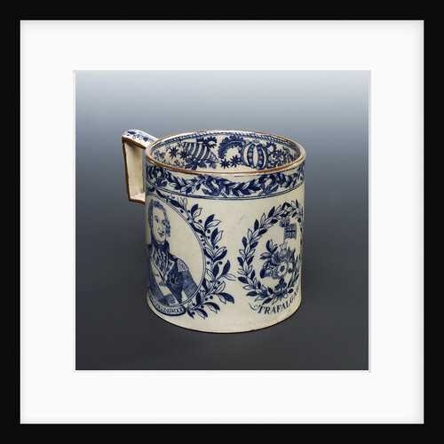Mug with a portrait of Vice-Admiral Horatio Nelson (1758-1805) by Unknown