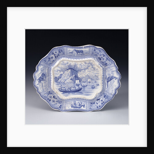 Tureen in 'Arctic Scenery' pattern by unknown