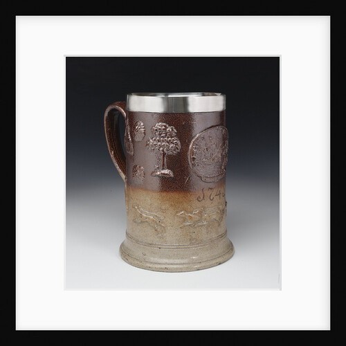 Mug depicting the taking of Porto Bello in 1739 by unknown