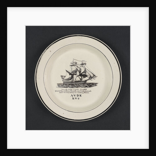 Creamware plate by John Phillips & Co.
