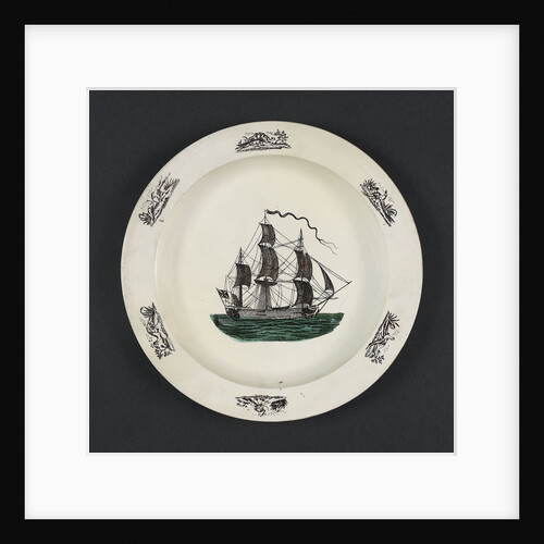 Creamware plate by unknown