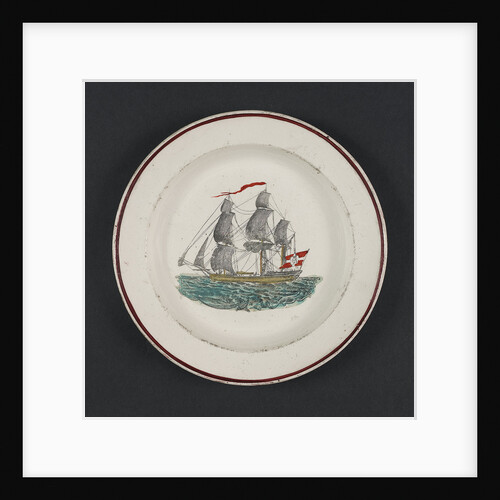 Creamware plate by unknown