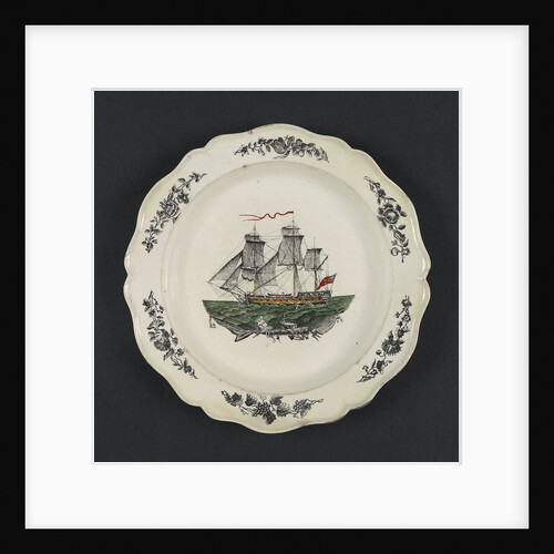 Creamware plate by unknown