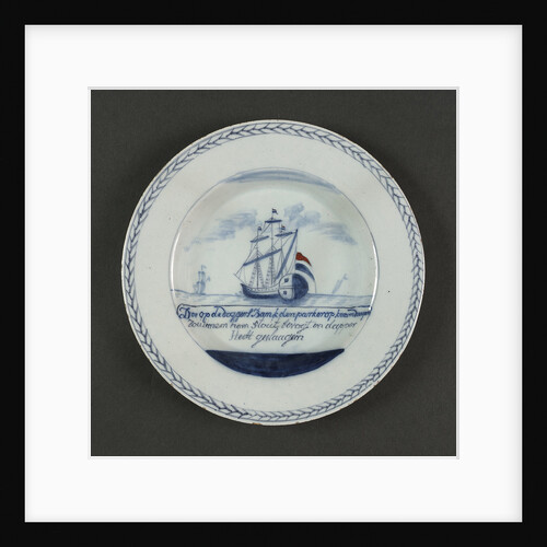 Dutch delftware plate by unknown