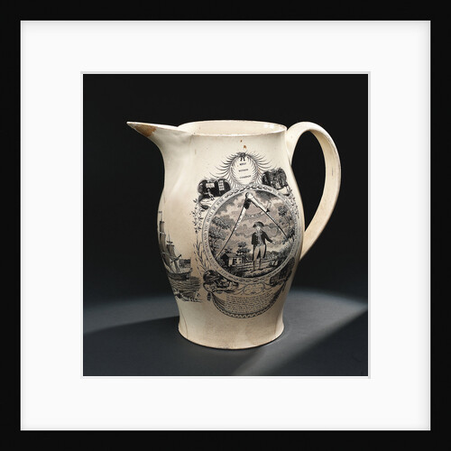 Creamware jug by Thomas Baddeley