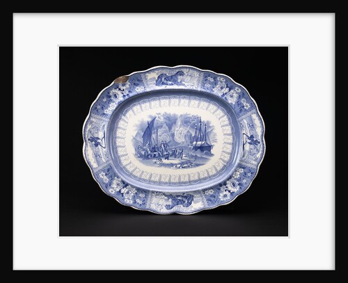 Meat dish in 'Arctic Scenery' pattern by unknown