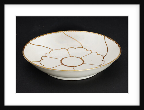 Saucer, part of a set reputedly belonging to Vice-Admiral Horatio Nelson (1758-1805) by John Wall