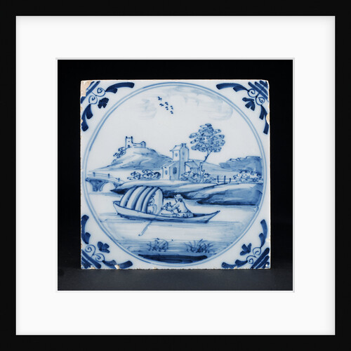 English delftware tile by unknown