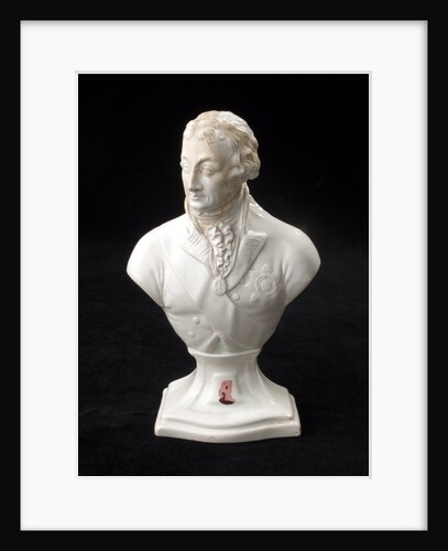 Biscuit ware, half-length bust of Vice-Admiral Horatio Nelson (1758-1805) by Pierre Stephan