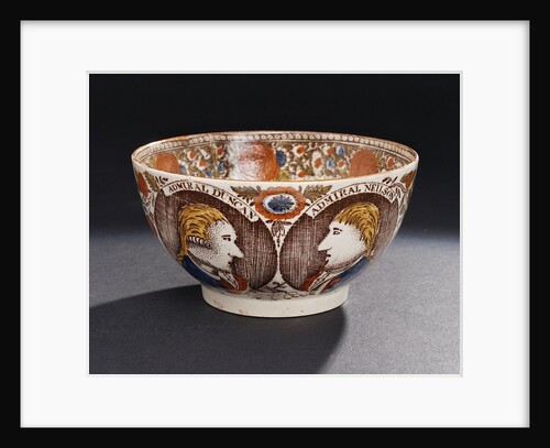 Bowl with a portrait of Admiral of the Fleet, Adam Duncan (1731-1804) by unknown