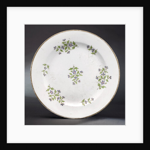 Plate, part of a tea service reputedly belonging to Vice-Admiral Horatio Nelson (1758-1805) by Minton