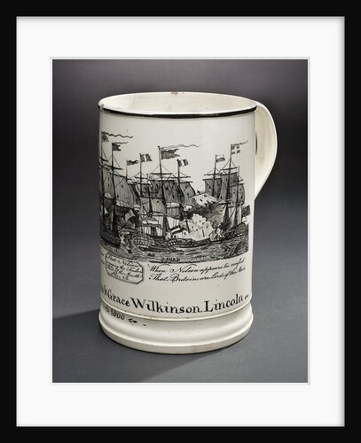 Creamware mug by unknown