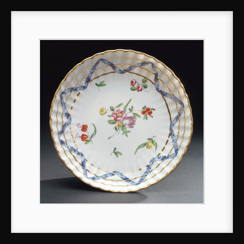 Saucer, part of a tea service reputedly belonging to Vice-Admiral Horatio Nelson (1758-1805) by Richard Champion