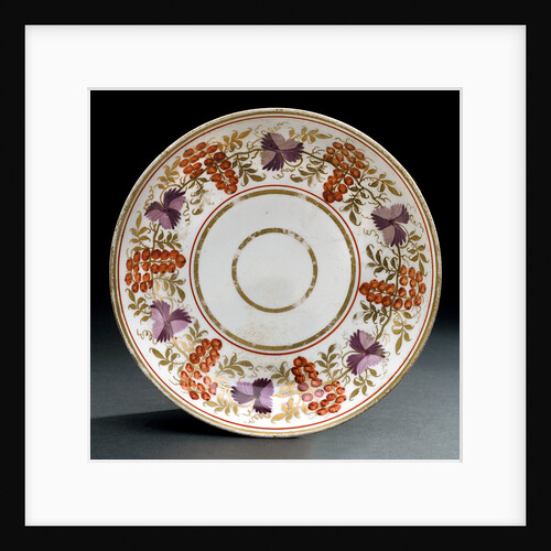 Saucer, part of a set reputedly belonging to Vice-Admiral Horatio Nelson (1758-1805) by unknown