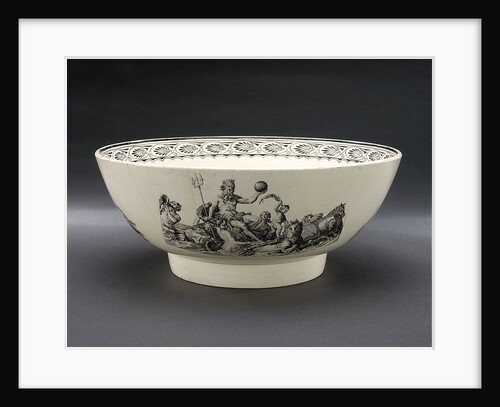Creamware punch bowl by unknown