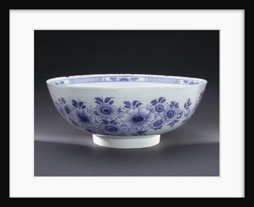 Delftware ship bowl by unknown