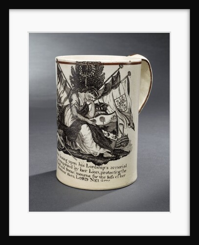 Creamware mug commemorating Vice-Admiral Horatio Nelson (1758-1805) by unknown