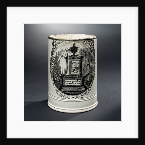Creamware mug by unknown