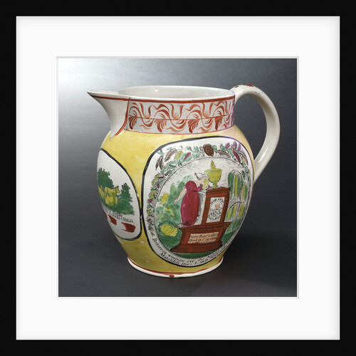 Earthenware jug commemorating Vice-Admiral Horatio Nelson (1758-1805) by unknown