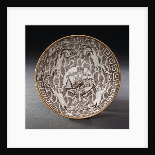 Earthenware saucer by unknown