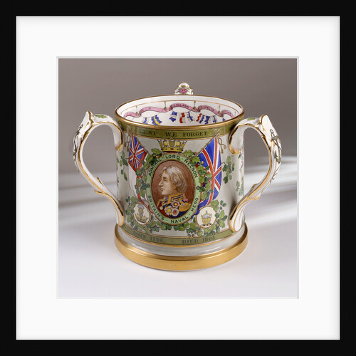 Loving cup commemorating the Trafalgar centenary by W.T. Copeland & Sons Ltd.