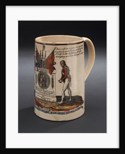 Creamware mug commemorating Vice-Admiral Horatio Nelson (1758-1805) by unknown