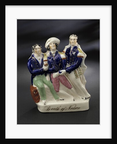 Staffordshire figure group representing the death of Nelson by unknown