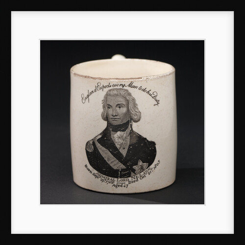 Creamware mug by Unknown