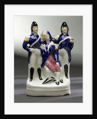 Staffordshire figure group representing the death of Nelson by unknown