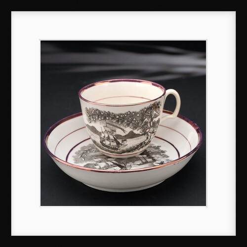 Porcelain cup and saucer by Worthington