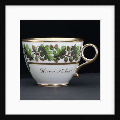 Teacup, part of a tea service that belonged to Vice-Admiral Horatio Nelson (1758-1805). by unknown