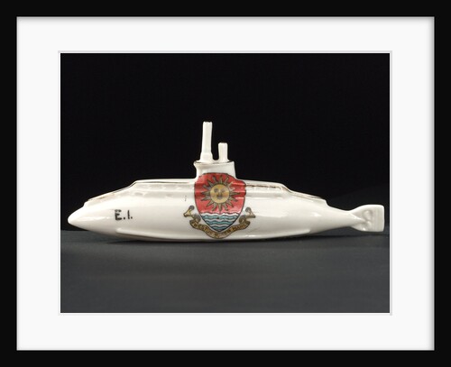 Model submarine in porcelain by Birks