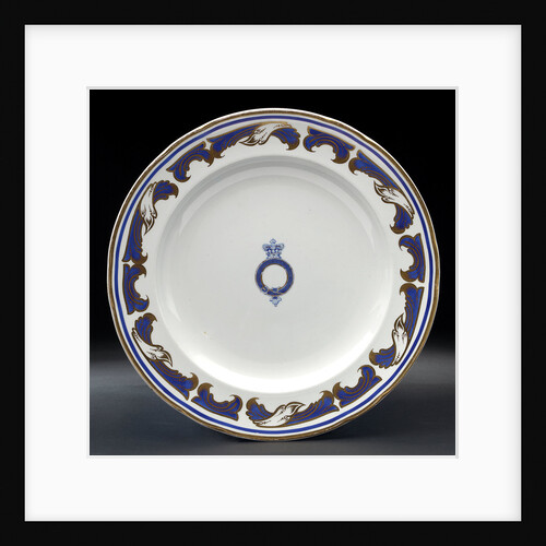 Plate used on HMY 'Victoria and Albert' (1899) by W.T. Copeland & Sons Ltd.