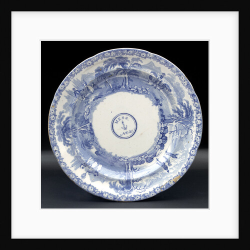Earthenware mess plate by unknown